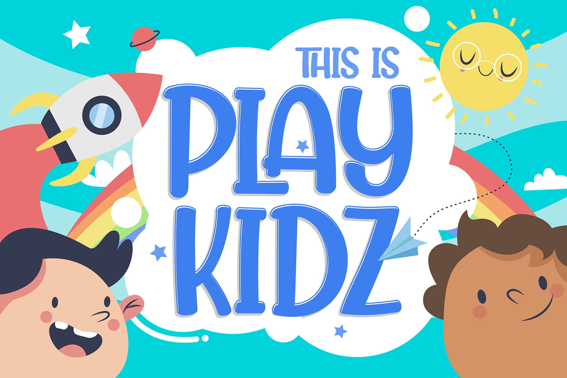 Playkidz - Cute Display Font