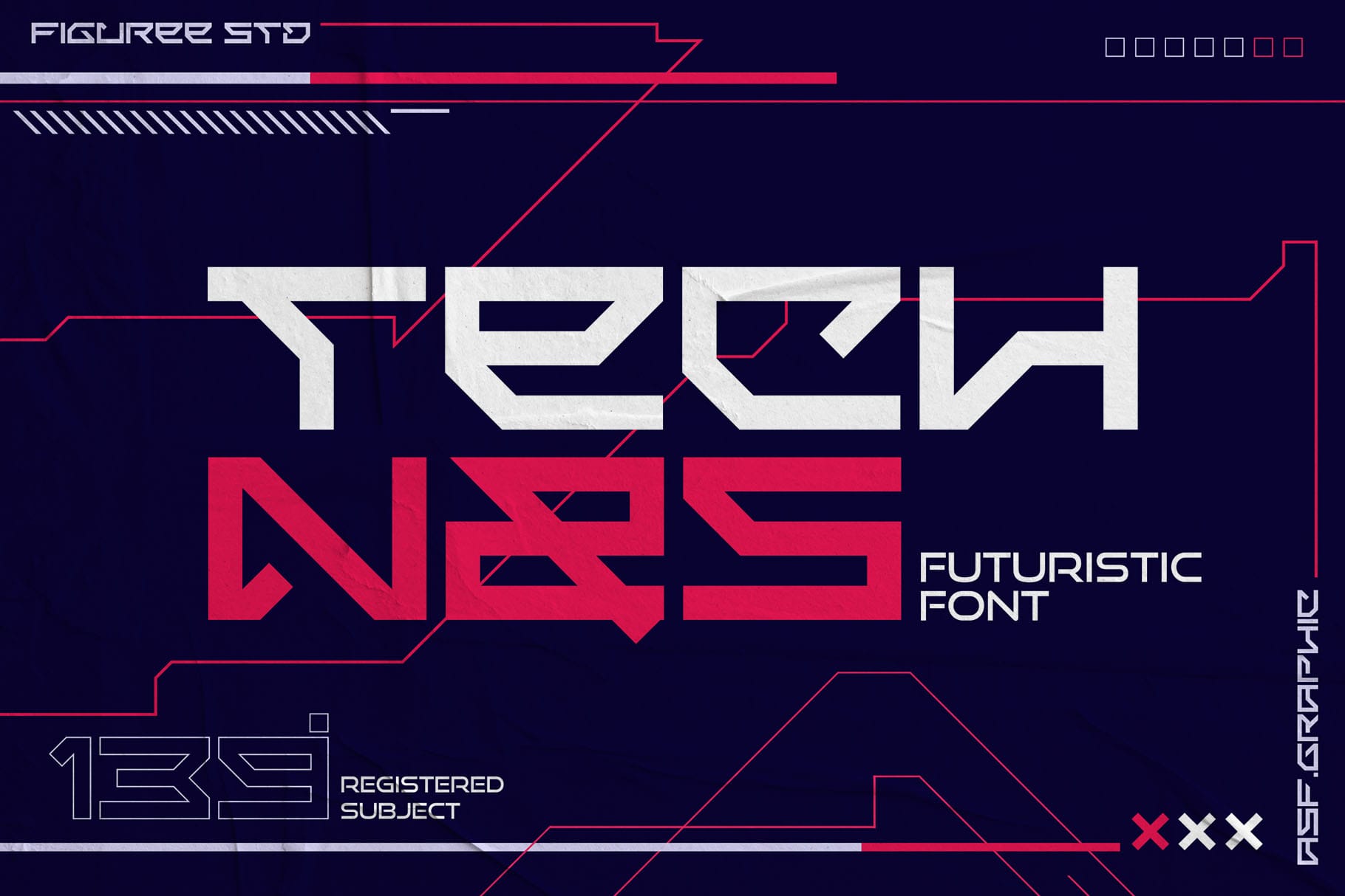 Technos - Futuristic Font